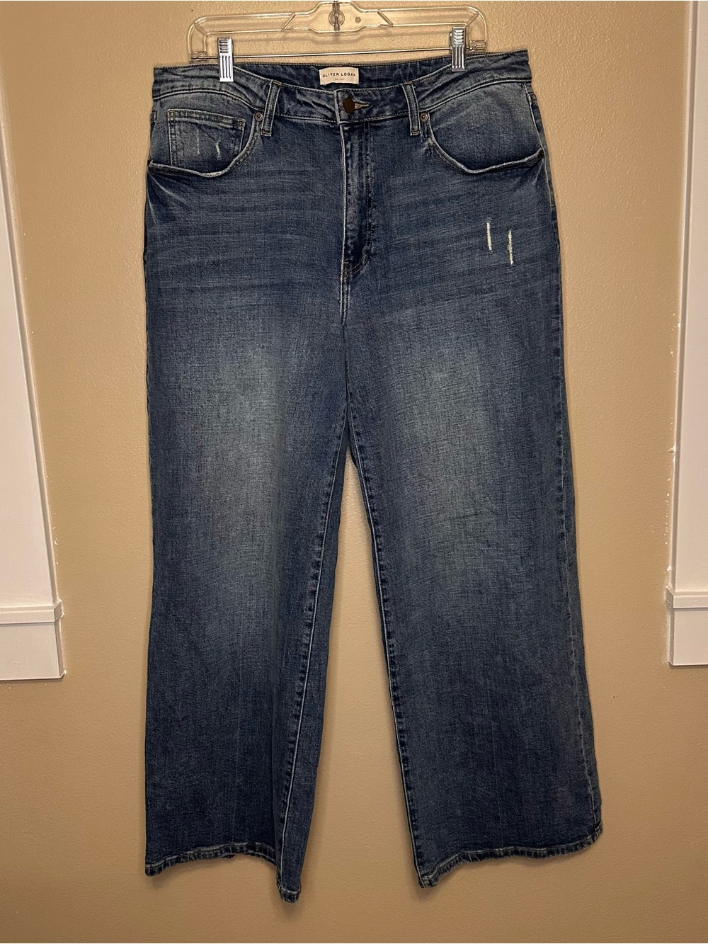 Oliver Logan Madison Wide Leg Jeans Slow Denim